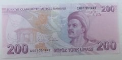9.EMİSYON 200 LİRA 3.TERTİP C001 331442 ÇİLALTI