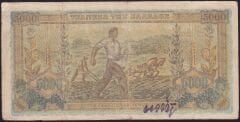 Yunanistan 5000 Drahmi 1942 Çok Temiz