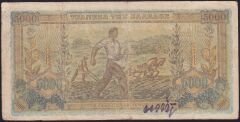 Yunanistan 5000 Drahmi 1942 Çok Temiz