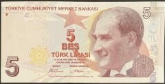 9.Emisyon 1.Tertip 5 Lira A126 949555 Çilaltı Çil