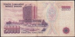 7.Emisyon 1.Tertip 20000 Lira D53 812533 Temiz