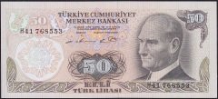 6.Emisyon 1.Tertip 50 Lira H41 768553 Çil