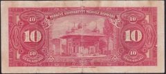 4.EMİSYON 1.TERTİP 10 LİRA H3 25142 ÇOK TEMİZ eski para