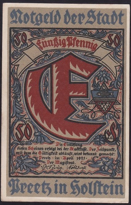 ALMANYA 50 PFENNİNG 1921 ÇİL