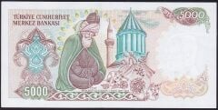 7.Emisyon 2.Tertip 5000 Lira C35 230137 Çilaltı Çil