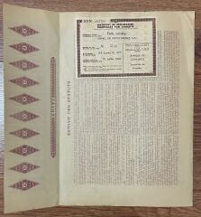 Hisse Senedi - USİNES DE KEYN FRERES 1927 ( 31 X 32 cm )