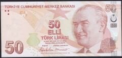 9.Emisyon 7.Tertip 50 Lira F122 509111 Çil