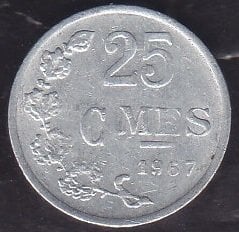 Lüksemburg 25 Centim 1967