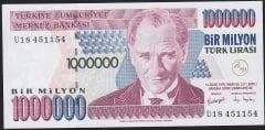 7.Emisyon 3.Tertip 1 000 000 Lira U18 451154 Çil Blok Radar