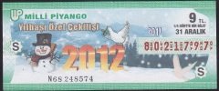 2011 31 ARALIK ÇEYREK BİLET S SERİSİ