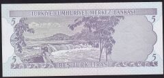 6.Emisyon 1.Tertip 5 Lira A70 388838 Ççt Çilaltı