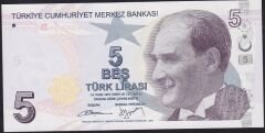 9.Emisyon 2.Tertip 5 Lira B618 456654 Çil Blok Radar