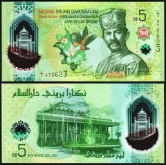 Brunei 5 Dolar 2024 Çil Pick 42 Polimer
