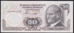 6.EMİSYON 2.TERTİP 50 LİRA J10 623799 ÇÇT + *