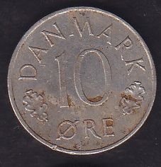 Danimarka 10 Öre 1973