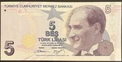 9.Emisyon 2.Tertip 5 Lira B027 592466 Çilaltı Çil