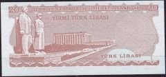 6.Emisyon 4.Tertip 20 Lira I69 130475 Çok Çok Temiz+