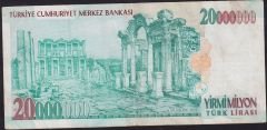 7.Emisyon 20 000 000 Lira B54 697046 Çok Temiz+