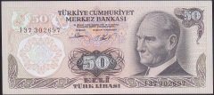 6.EMİSYON 2.TERTİP 50 LİRA I37 302697 ÇÇT ÇİLALTI eski para