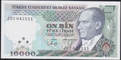 7.EMİSYON 4.TERTİP 10000 LİRA J02 042111 ÇİL