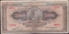 Yunanistan 5000 Drahmi 1932 Çok Temiz