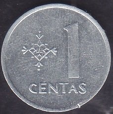 Litvanya 1 Centas 1991