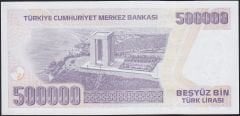 7.Emisyon 4.Tertip 500000 Lira J49 832688 Çilaltı Çil