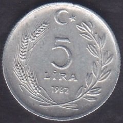 1982 YILI 5 LİRA
