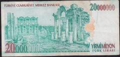7.Emisyon 20 000 000 Lira B43 654383 Çok Temiz
