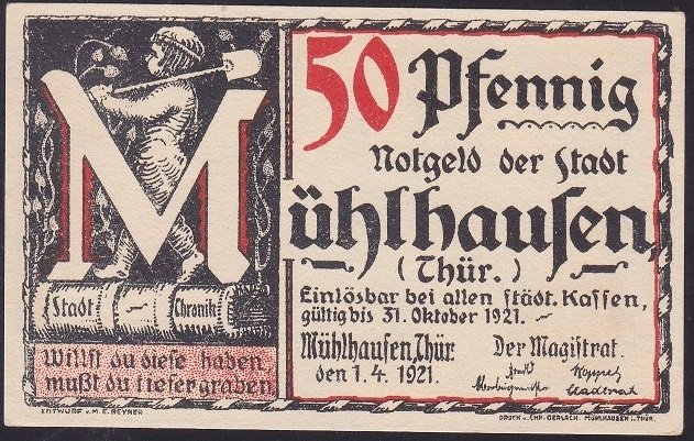 ALMANYA 50 PFENNİNG 1921 ÇİL