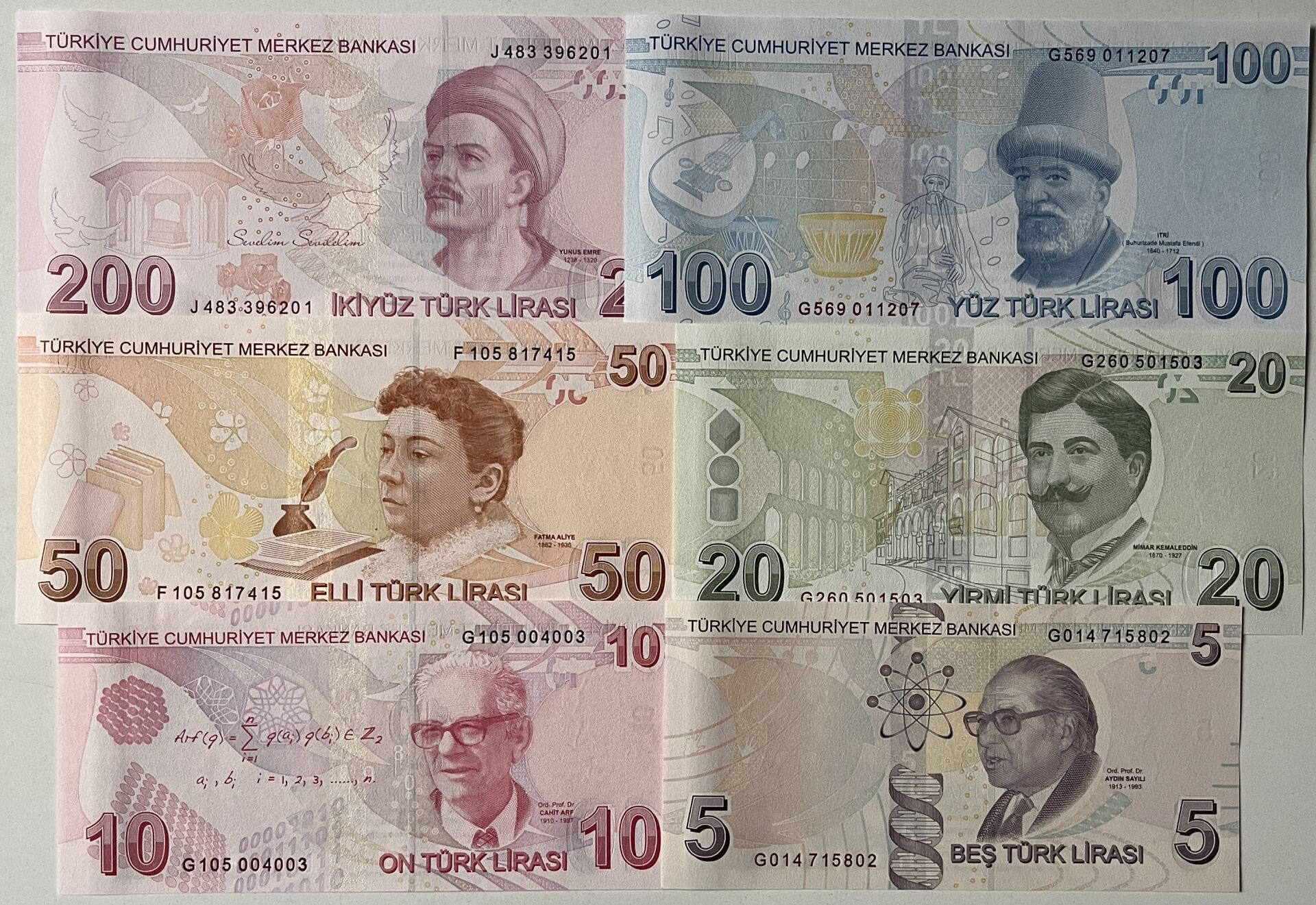 9.Emisyon Kağıt Para Seti Çil