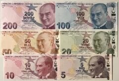 9.Emisyon Kağıt Para Seti Çil