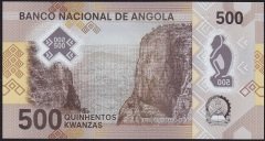 Angola 500 Kwanzas 2020 Çil Polymer Pick 161 A Serisi