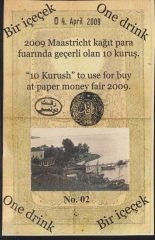 2009 Maastrich Kağıt Para Fuarında geçerli olan 10 Kuruş