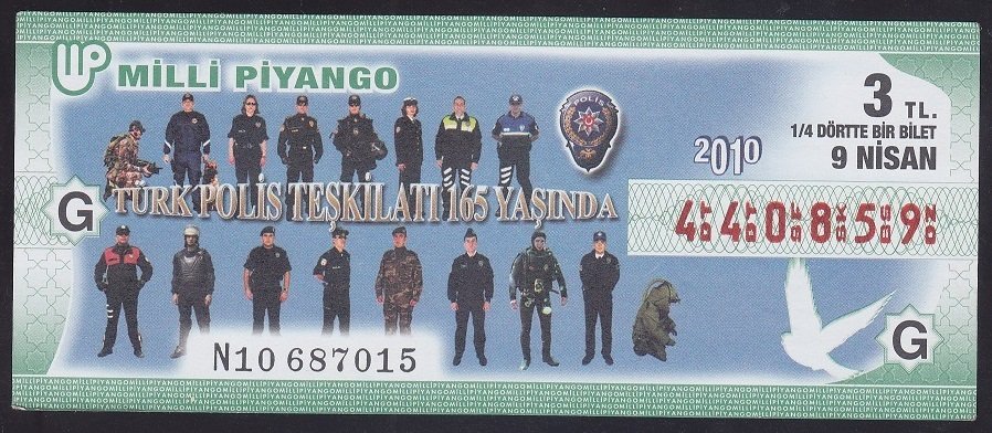 2010 9 NİSAN ÇEYREK BİLET
