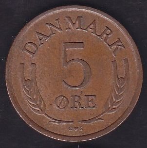 Danimarka 5 Öre 1960