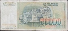 YUGOSLAVYA 50000 DİNAR 1988 ÇOK TEMİZ +