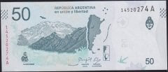 Arjantin 50 Pesos 2018 Çil Pick 363 - A Serisi