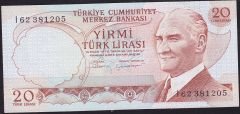 6.Emisyon 4.Tertip 20 Lira I62 381205 Çilaltı