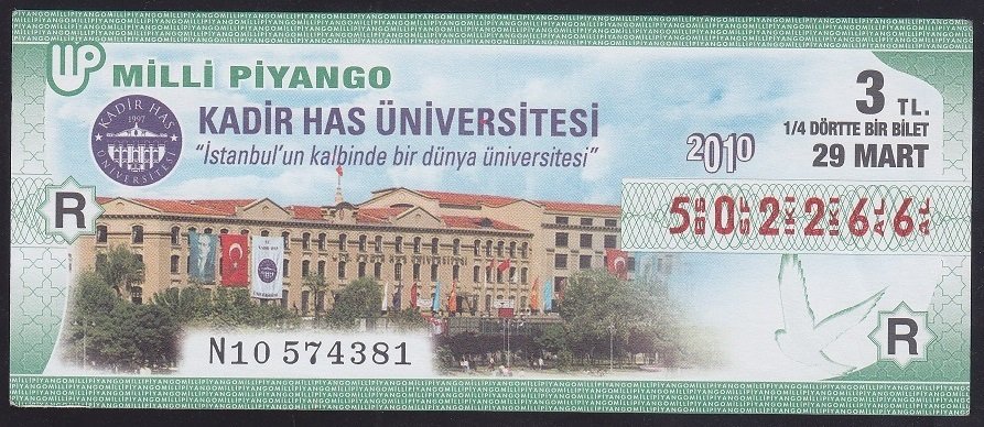2010 29 MART ÇEYREK BİLET
