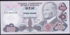 6.Emisyon 3.Tertip 1000 Lira F14 881556 Çilaltı