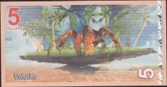 Aldabra Island 5 Dolar 2017 Çil Fantazi Para