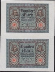 ALMANYA 100 MARK 1920 SERİ TAKİPLİ 2 ADET ÇİLALTI ÇİL