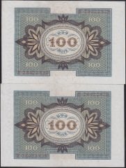 ALMANYA 100 MARK 1920 SERİ TAKİPLİ 2 ADET ÇİLALTI ÇİL