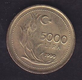 1999 Yılı 5000 Lira