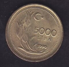 1999 Yılı 5000 Lira
