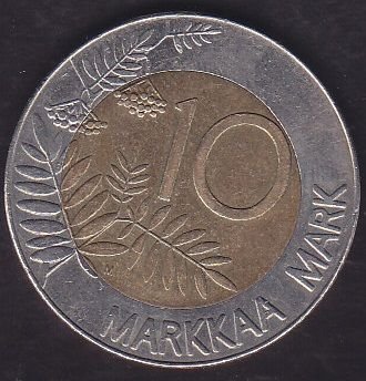 Finlandiya 10 Markkaa 1993