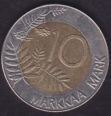 Finlandiya 10 Markkaa 1993