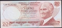 6.Emisyon 4.Tertip 20 Lira I58 819793 Çilaltı Çil