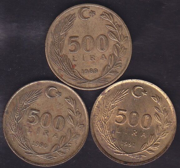 1989-90-91 Yılı 500 Lira